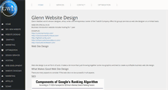 Desktop Screenshot of glennwebsitedesign.com