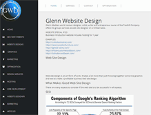 Tablet Screenshot of glennwebsitedesign.com